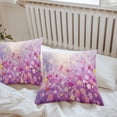 thumbnail image 6 of Throw Pillow Covers 26x26 Inch Set of 2, Pink Spring Floral Waterproof Outdoor Pillow Covers, Summer Daisy Botanical Oil Painting Decorative Cushion Pillowcases for Couch, Sofa, Bed, Garden, Patio, 6 of 9