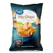 Great Value Party Size Sea Salt Pita Chips, 18 oz