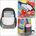 thumbnail image 4 of Pioneer Flower Floral Print Pattern 17" School Backpacks for Teens,Waterproof Oxford Fabric,S-Shape Padded Straps for School,Travel,Hiking,Camping, 4 of 5