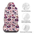 thumbnail image 5 of Sikiie Skull lips record Guitar Car Seat Protector 2 Pack Car Seat Cushion Mat, Car Seat Covers for SUV, Truck, Van, 5 of 7