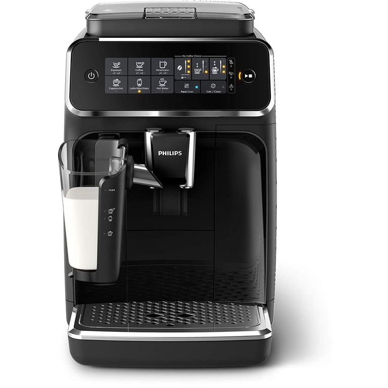 Philips, Series 3200 Espresso Machine, Glossy Black, Milk Frother
