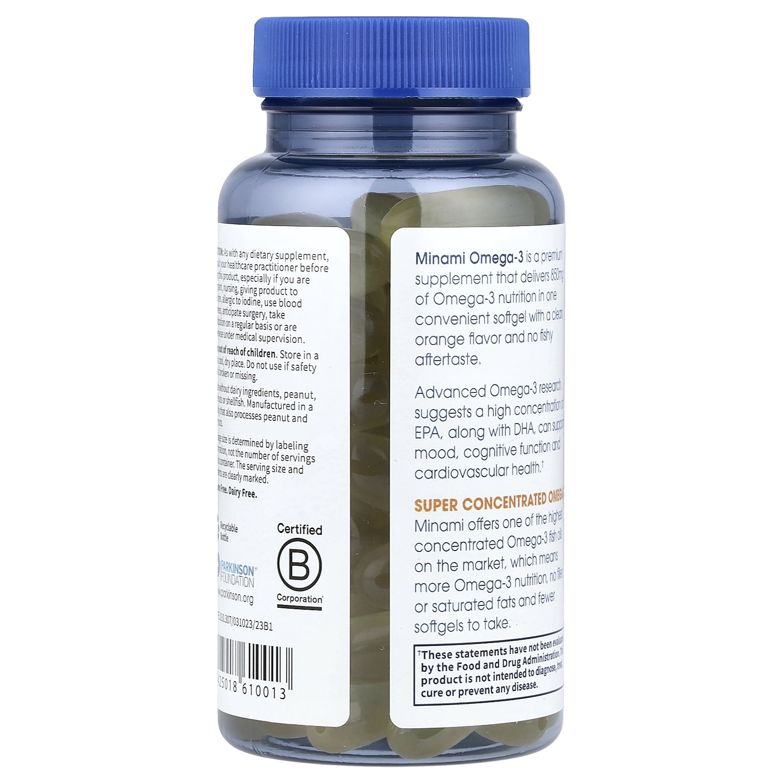 Minami Nutrition Garden of Life®, Supercritical Omega-3 Fish Oil, Orange, 60 Softgels