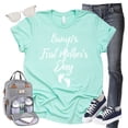 thumbnail image 5 of Bump's First Mother's Day Shirt, Pregnancy Announcement Shirt, Pregnancy Gift, Baby Reveal, New Mom Shirt (Mint, Small), 5 of 7