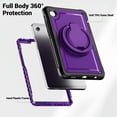 thumbnail image 3 of XYX Case for Samsung Galaxy Tab A11/ Tab A9 8.7 Inch 2025/2023 with Rotating Stand, Shoulder Strap, 2in1 Shockproof Cover, Purple, 3 of 7