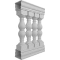 thumbnail image 3 of Ekena Millwork 38"H x 2'L Fiberthane Avalon Unassembled Balustrade Railing Kit, Style G (6 7/8" On-Center Spacing to Pass 4" Sphere Code), 3 of 6