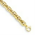thumbnail image 5 of Auriga Fine Jewelry 14K Yellow Gold Polished 8.7mm Fancy Link 9 inch Bracelet for Women, 5 of 6