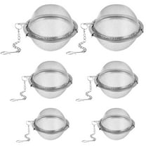Square Stainless Steel Mesh Tea Ball, Extra Fine Mesh Tea Infuser for Loose Leaf Tea, 2in, 2.8in, 3.6Inch Tea Strainers Tea Infuser Strainer Filters for Tea 6piece set