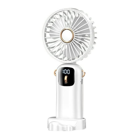 

Mgaxud Handheld Fan with Adjustable Wind Speed Silent Operation and 4000mAh Battery for Outdoor Use - Available in Blue Green White and Pink