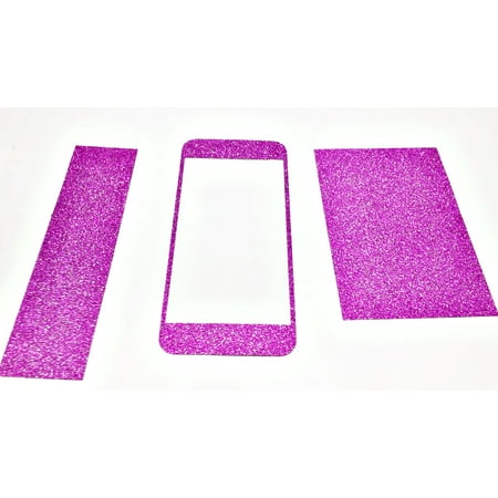 Fuchsia Glitter Phone Sticker, iphone 6+/6s+