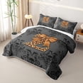 thumbnail image 3 of jejeloiu Cheetah Print Letter Z Quilt Full For Kids,Baroque Initial Print Full Bedspread Sets,3 Pieces, 3 of 7