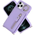 thumbnail image 4 of iPhone 11 pro Phone Case with Card Holder for Women, iPhone 11 pro Case Wallet with Strap Credit Card Slots Crossbody with Kickstand Zipper Case for iPhone11pro - Purple, 4 of 18
