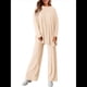 thumbnail image 1 of Conjuntos de Dos Piezas para Mujer, Camisetas de Larga A Juego, Pantalones Anchos y Chándales, Ropa de Otoño. Albaricoque XXL, 1 of 10