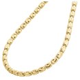 thumbnail image 3 of Solid 10K Yellow Gold Diamond Cut Barrel Chain 4MM Necklace Oval Bead 24 Inch, 3 of 3