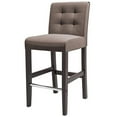 thumbnail image 4 of Home Square 31" Tweed Fabric Upholstery Barstool in Brown - Set of 2, 4 of 6