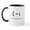 White/Black Inside, variant on CafePress - Left Handed Mug - 11 oz Ceramic Mug - Novelty Coffee Tea Cup