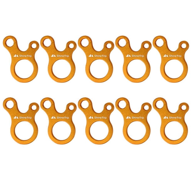 cámping ShineTrip 10x Tienda de campaña al aire libre Cuerda Hebillas Tensor Cierre (Oro) FLhrweasw Nuevo