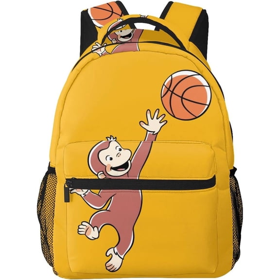 Curious George Rucksack, Anime Backpack, Lightweight,, Travel, Multifunctional, Unisex, Celebration, Present, Rucksack