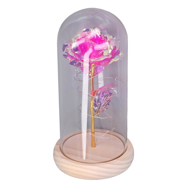 Ilumina el de Rosa Hermoso y Exquisito de Rosa Artificial LED Colorido que Ilumina el Regalo de la Rosa de Navidad Decoración de la Oficina en el Hogar Adorno ANGGREK Otros