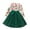 Green, variant on Esaierr Little Girls Long Sleeve Dresses Toddler Spring Fall Flower Prints Dress Mesh Fashion Dress for Kids 1-7 T