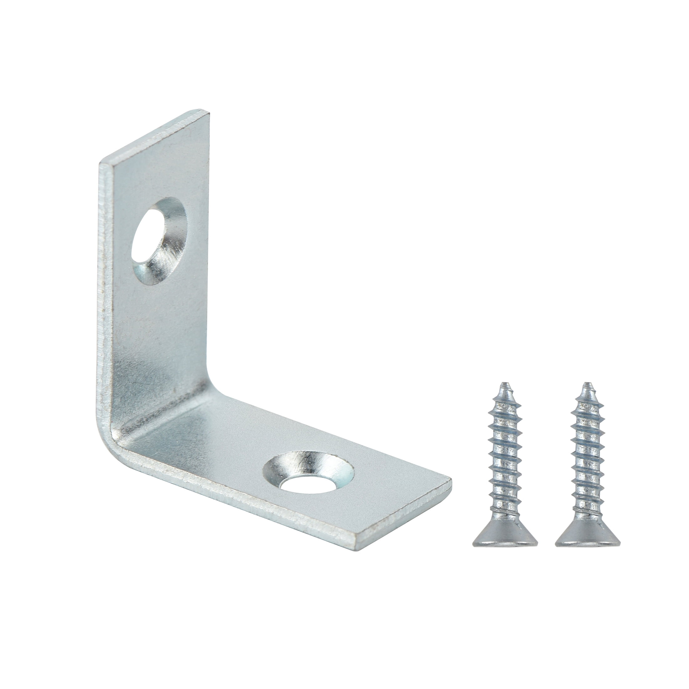 Hyper Tough 1 inch. x 1 inch. Corner Brace, Steel, Zinc Plated (4 Pack)