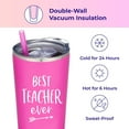SassyCups Appreciation Cup Best Teacher Insulated Stainless Steel