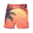 thumbnail image 6 of Nrmvnmi Men's Hawaiian Beach Shorts Elastic Waist Drawstring Lightweight Summer Casual Shorts with Pocket Father's Day Gifts For Dad ,4th of July Gifts for Men, 6 of 6