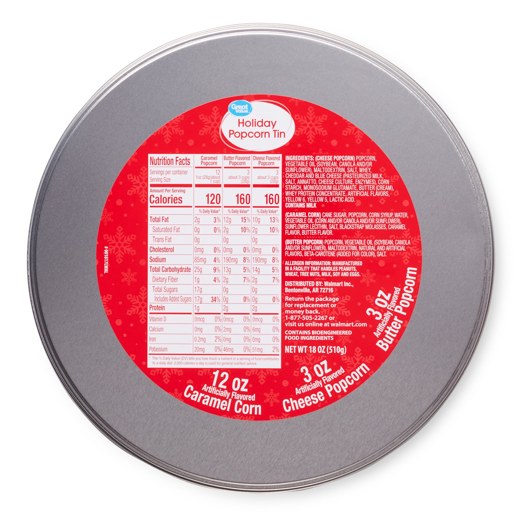 Great Value Nutcrackers Popcorn Tin