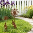 thumbnail image 5 of Rusted Metal Dandelion Garden Stake,All Weather Durable Outdoor Ornament,Vintage Style for Yard Patio,Lawn,Backyard,Porch and Garden Decoration, 5 of 5