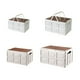 thumbnail image 3 of Cateissary Caja plegable para guardar juguetes al aire libre, caja de plástico resistente con marco, caja de almacenamiento pequeña para Almacenamiento y organización del hogar Mango pequeño, 3 of 6