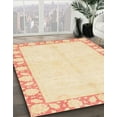 thumbnail image 3 of Ahgly Company Machine Washable Indoor Rectangle Abstract Khaki Gold Area Rugs, 8' x 12', 3 of 7