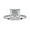 White Gold, variant on Hidden Halo Solitaire Engagement Rings for Women, Center 7.5mm Princess Cut Lab Created Moissanite Half Eternity Wedding Ring in 10K Solid Yellow Gold Size-4