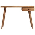thumbnail image 3 of vidaXL Writing Table Solid Acacia Wood 43.3"x19.7"x29.9", 3 of 6