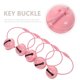 thumbnail image 3 of unbranded 10Ud Llaveros De Metal Con Campana Rosa Colgante Para De Y Llaves, 3 of 8