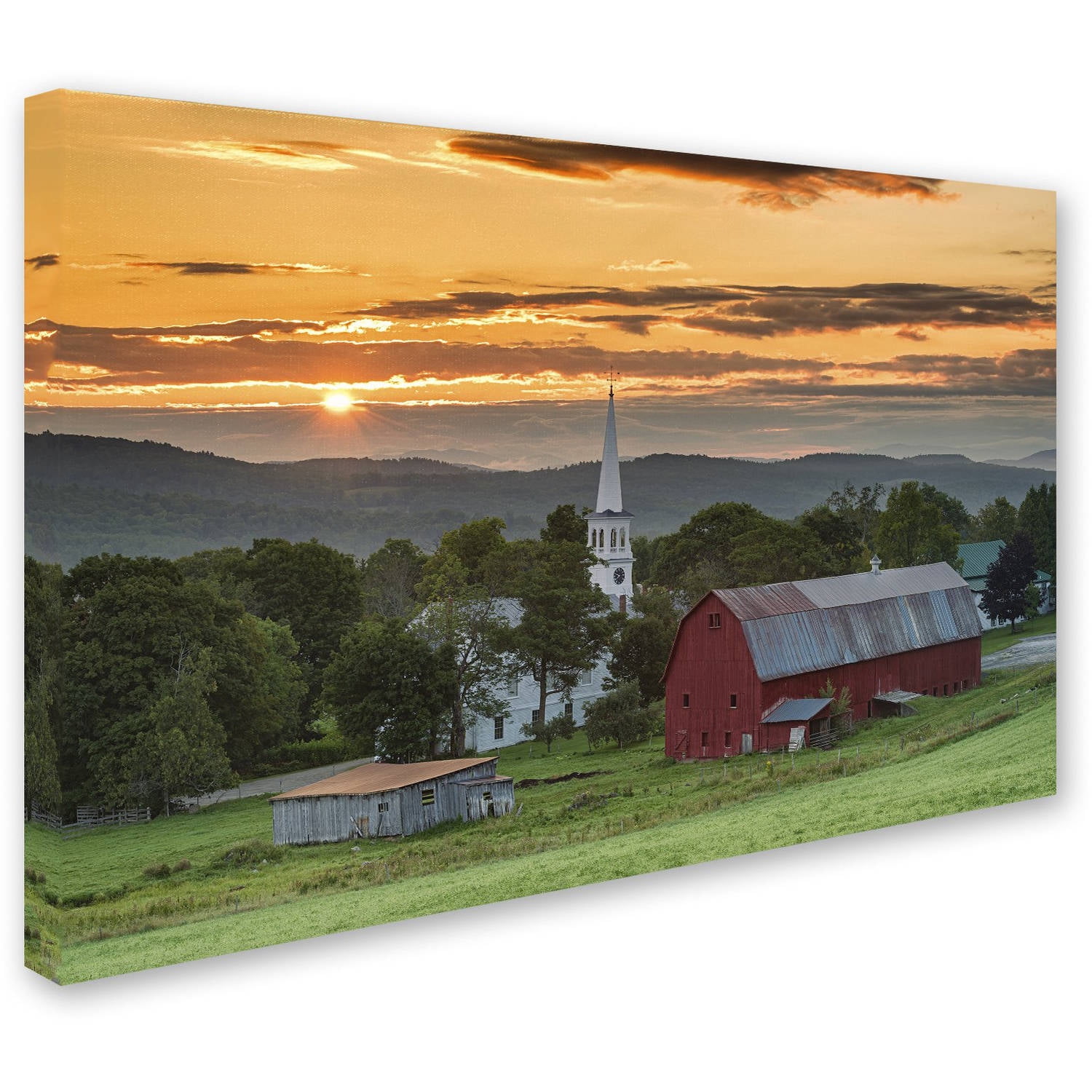 Trademark Fine Art "A Farm and A Prayer" Canvas Art by Michael Blanchette Photography