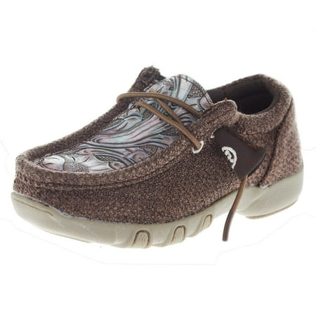 

Roper Footwear Boys Kids Roper Chillin Casual Shoe 12 Brown