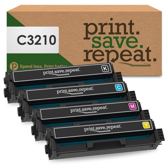 Print.Save.Repeat. Lexmark C3210 4-Color Combo Pack Toner for C3224, C3326, C3426, MC3224, MC3326, MC3426