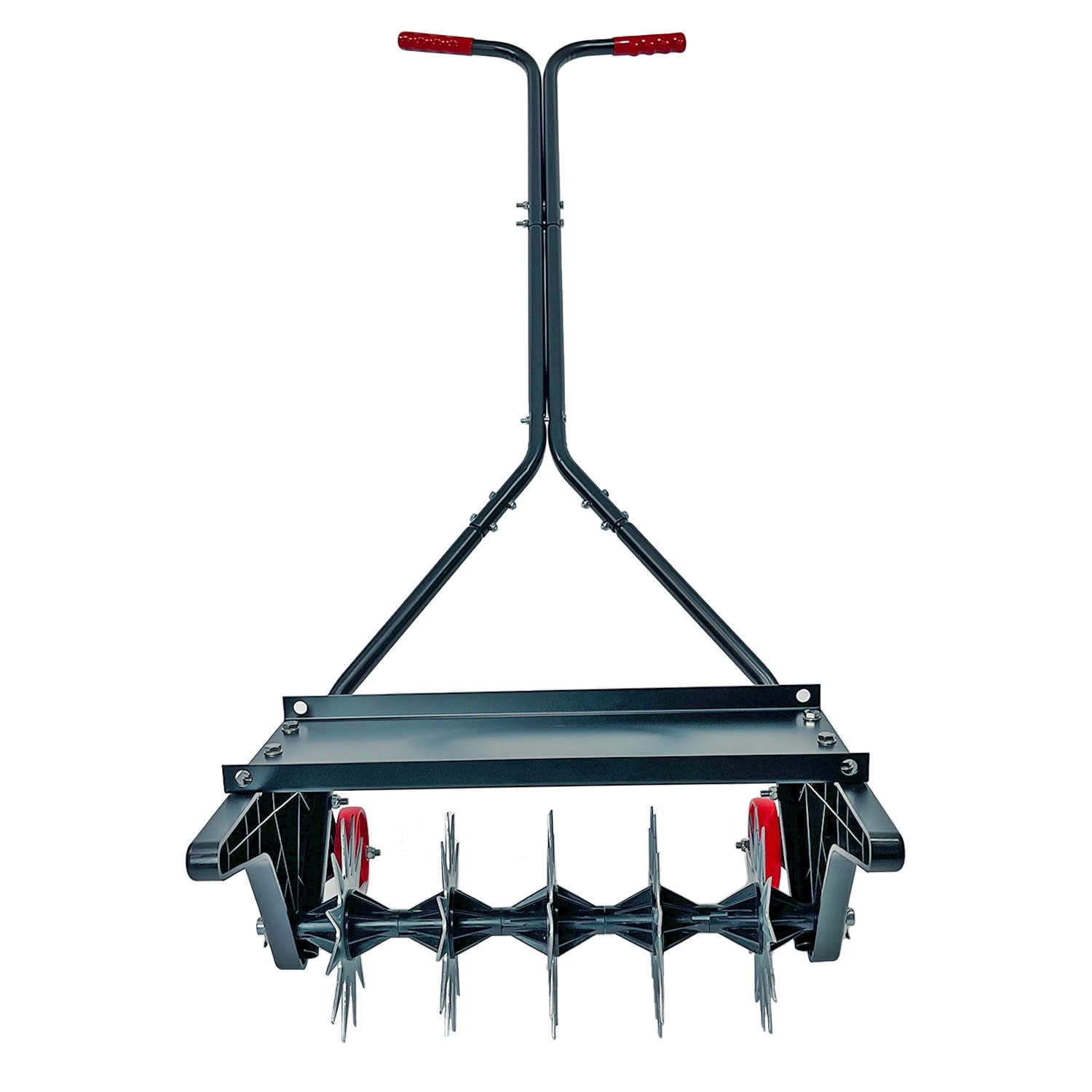 18" Push Spike Aerator with 3D Galvanized Steel Tines