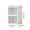 Clear, variant on Storage Cabinet Foldable Storage Cabinet Double Door Desktop Organizer No Assembly Requi Skincare Makeup Cosmetic Stationery Cabinet Double Layer Plastic Organizer