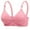 Pink, variant on Ohufall 2025 Summer! Bras for Womens,Women's Non Steel Ring Style Gathered Middle Button Breathable Underwear Daily Bra, 36B/C-42B/C