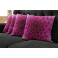 thumbnail image 5 of Ambesonne Floral Throw Pillow Cover 4 Pack, Fresh Bloom Petal Nature, 24", Magenta, 5 of 5