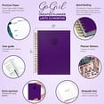 thumbnail image 3 of Organizador presupuesto y facturas GoGirl: libro financiero mensual - A4, dura 1 año, morado, 3 of 3