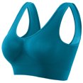 thumbnail image 6 of Women's Sports Bra Seamless Sports Bra Wirefree Yoga Bra With Removable Pads Bras for Women No Underwire Multicolor11 3XL, 6 of 6