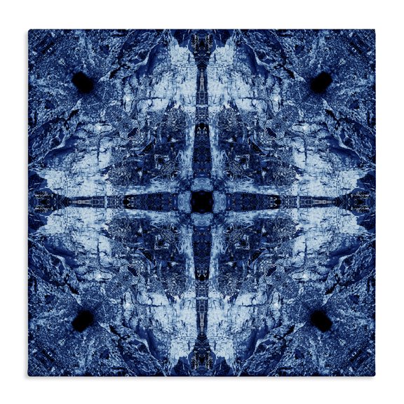 Stupell Industries Modern Mosaic Pattern Abstract Painting Wrapped Canvas Art Print Wall Art, 17 x 17