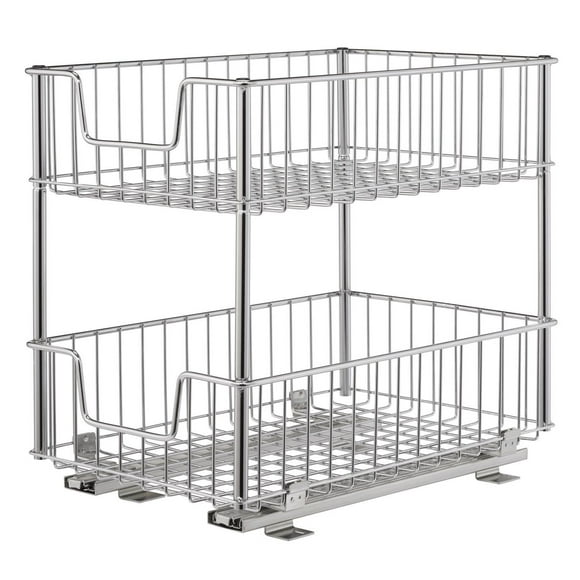 TRINITY 2-Tier Wire Drawer w/Slides - Chrome