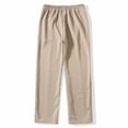 thumbnail image 6 of Inleife Stretch Pants for Men Solid Color Relaxed Fit Fashion Casual Sports Pants, 6 of 6
