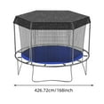 thumbnail image 2 of Kids Outdoor Trampoline with Enhanced Features Durable TPE Material Sunshade Cover and Mesh for Children Over 3 Years for Indoor and Outdoor, 2 of 8