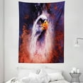 thumbnail image 1 of Eagle Tapestry, Aggressive Animal on Abstract Backdrop Freedom Image Independence Eagle, Wall Hanging for Bedroom Living Room Dorm Decor, 60W X 80L Inches, Violet Blue Red Orange, by Ambesonne, 1 of 2