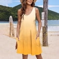 thumbnail image 2 of Liquidation d'Été 2025! Robe pour Femme Grande Taille, Liquidation de Robes d'Été pour Femmes, Robe d'Été pour Femme à la Mode avec Poches, Imprimée, Sans Manches, à Col en V, 2 of 5