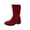 Hot Pink, variant on Fesfesfes Fuzzy Boots for Women Winter Warm Boots Low-Heel Ankle Boots Casual Outdoor Non-Slip Boots Snow Boots US:4.5(35)