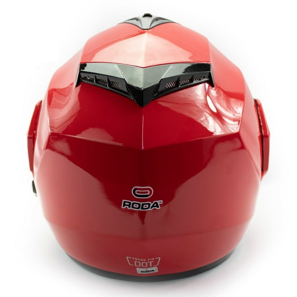Casco Abatible Para Moto ABS Roda Revenge Talla L Color Rojo DOT Walmart en linea